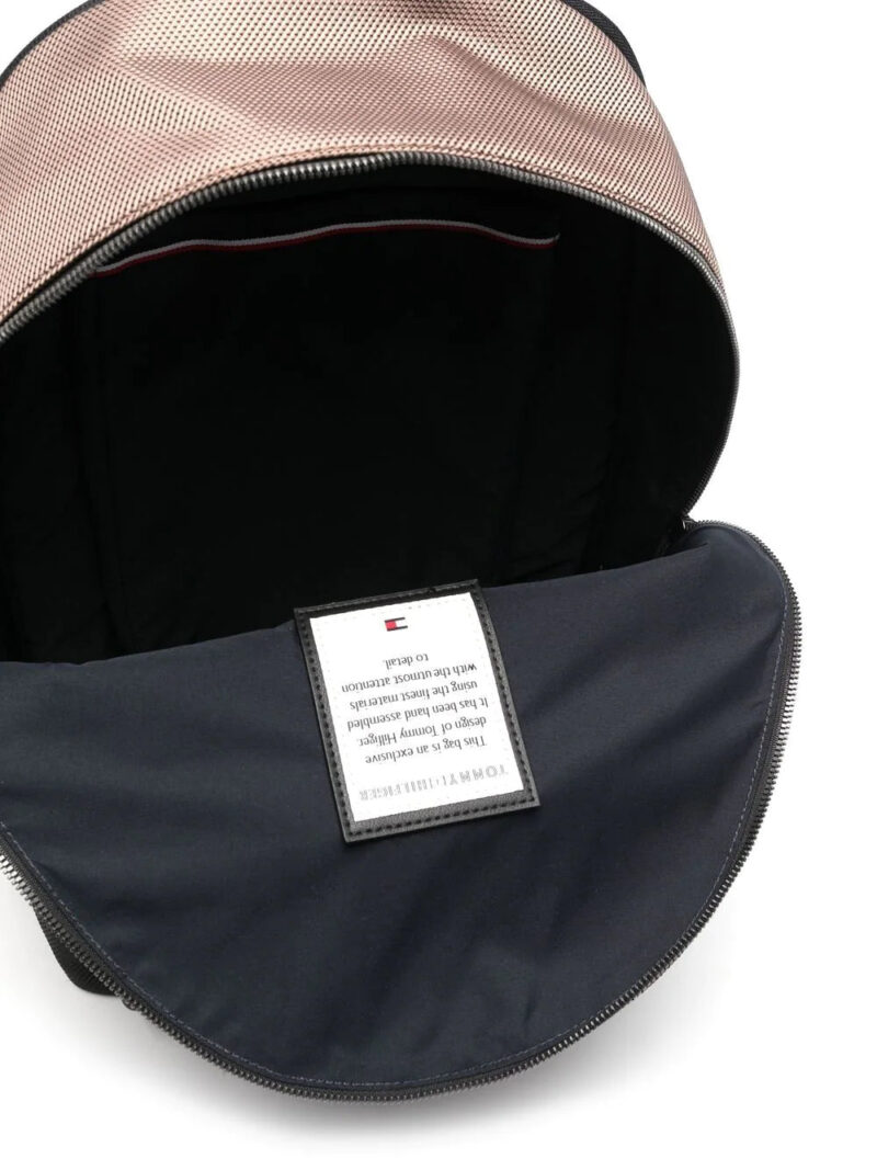 Tommy Hilfiger logo-print leather backpack