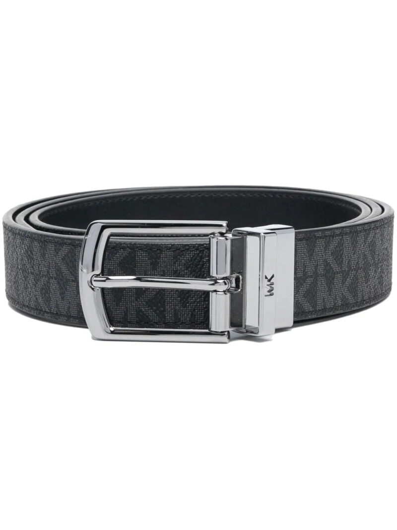 Micheal kors monogram-print leather belt