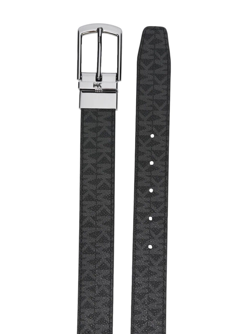 Micheal kors monogram-print leather belt