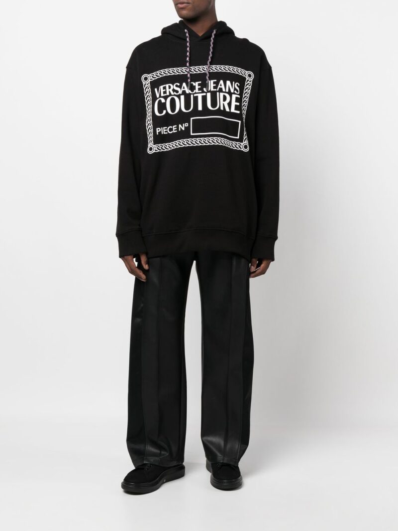 Versace Jeans Couture logo-print pullover hoodie