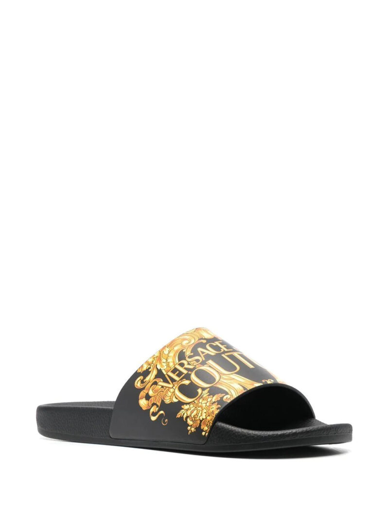 Versace Jeans Couture  logo-print slides