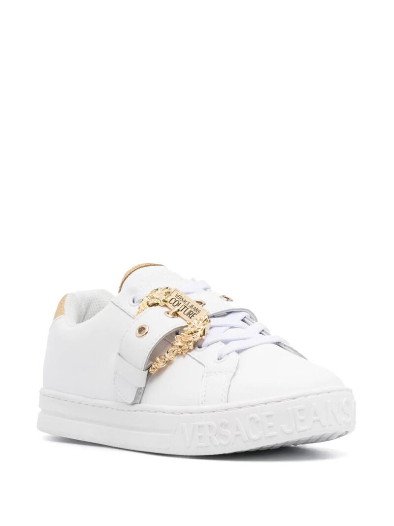 Versace Baroque-buckle low-top sneakers