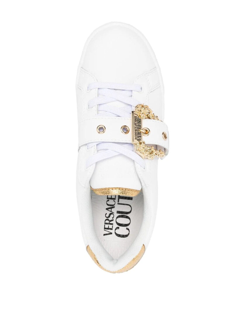 Versace Baroque-buckle low-top sneakers
