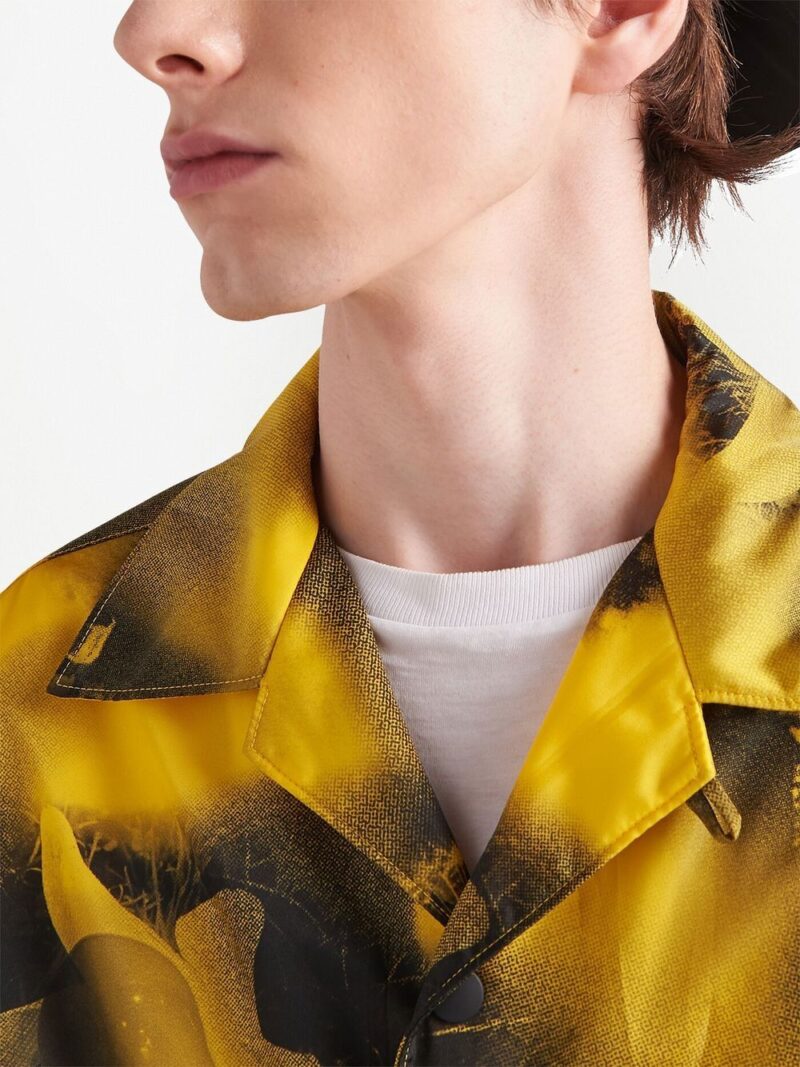 Prada abstract-print short-sleeve shirt