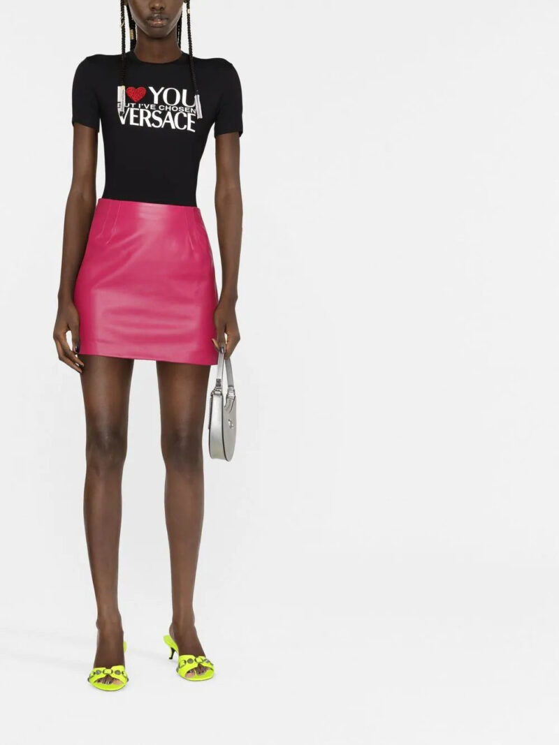 Versace  slogan-print T-shirt