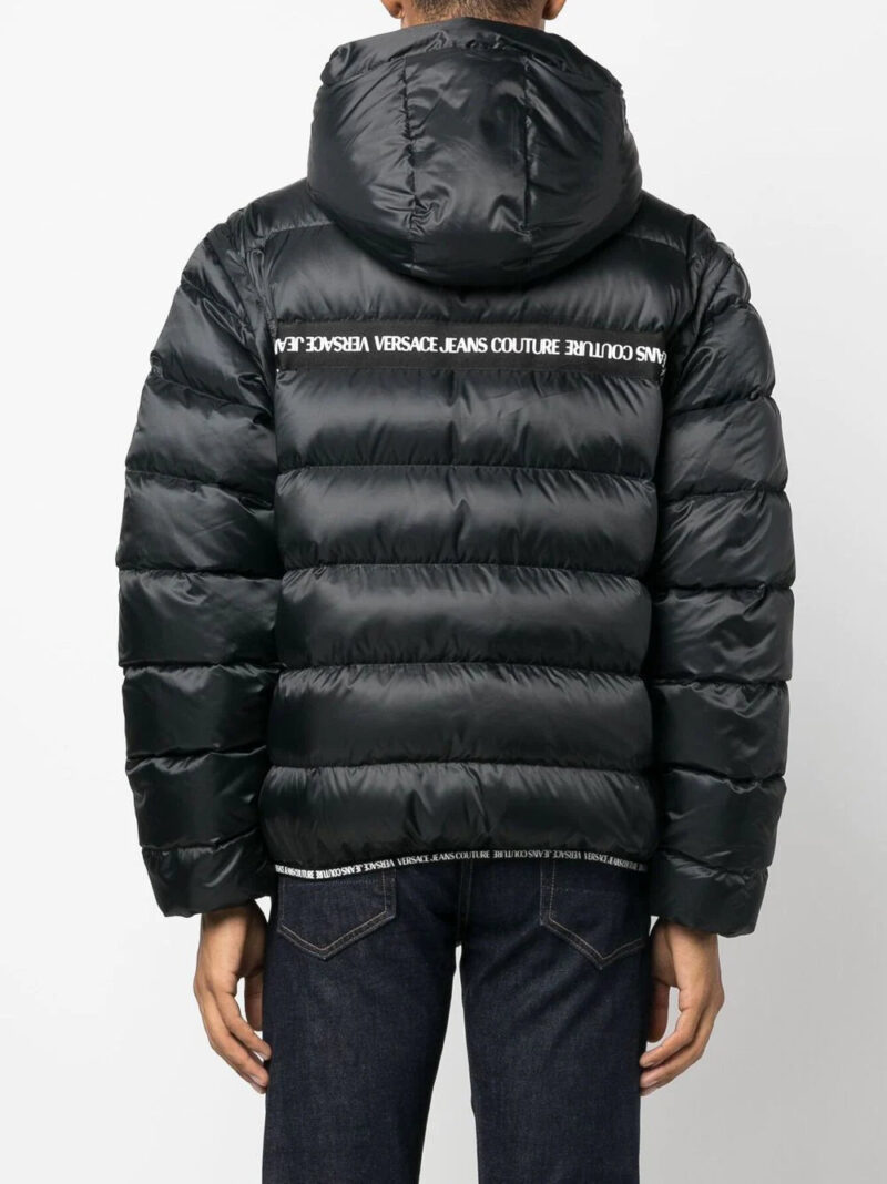 Versace Jeans Couture  logo-print hooded padded jacket