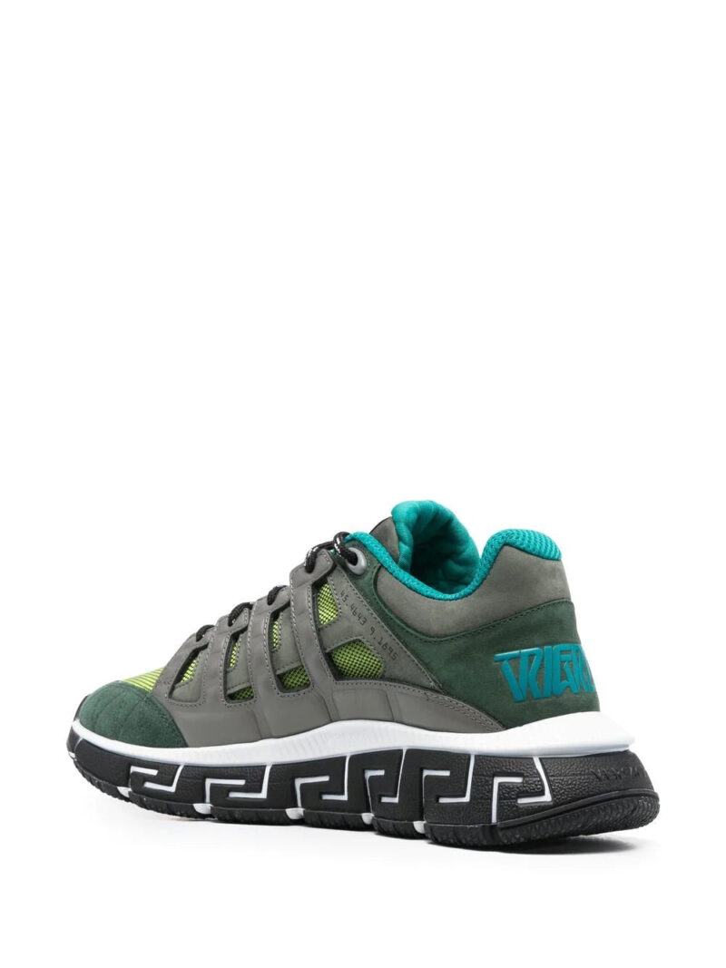 Versace Greca panelled slip-on sneakers
