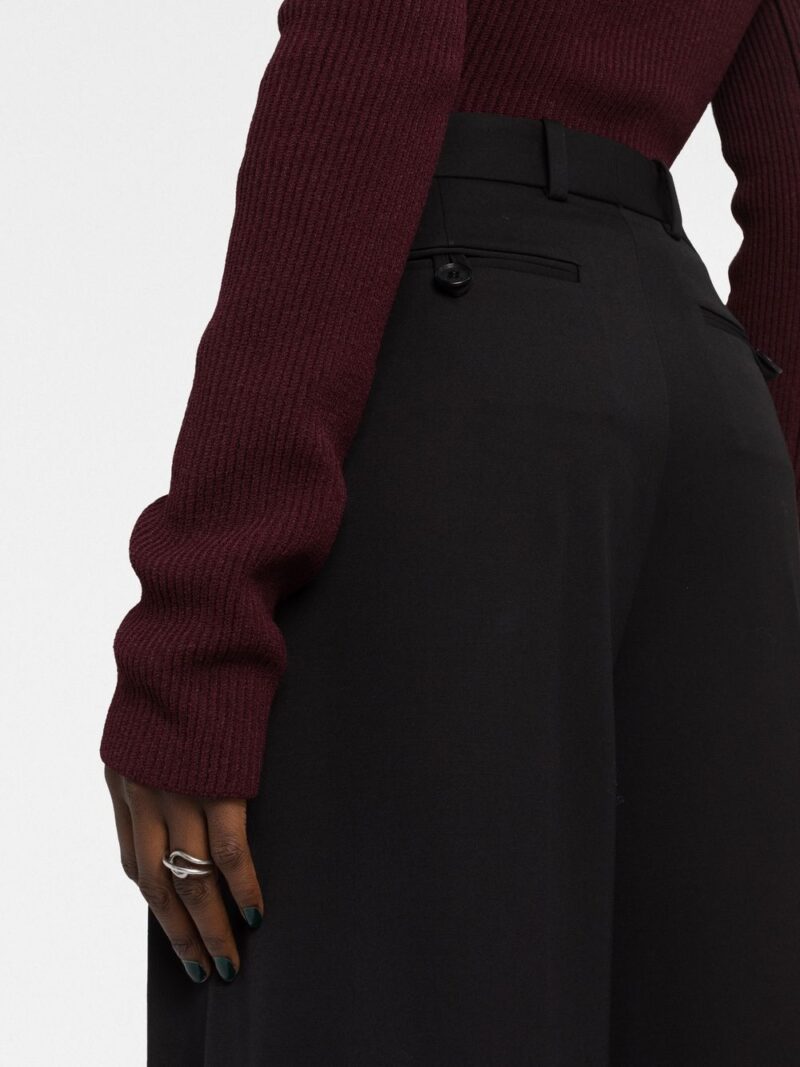 Versace  wide-leg pleated trousers