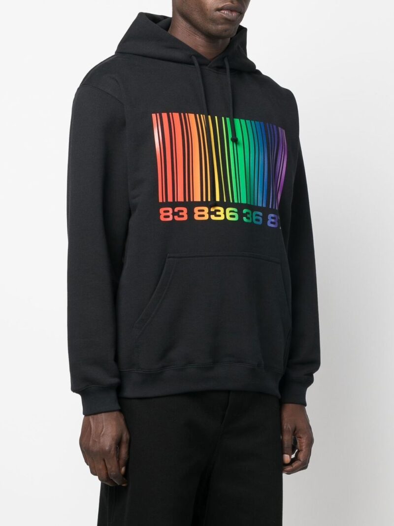 VTMNTS  barcode-print pullover hoodie