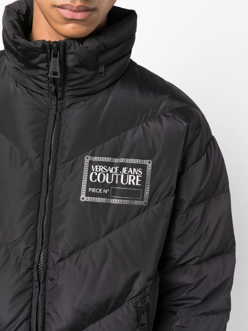 Versace Jeans Couture chest logo-print padded jacket