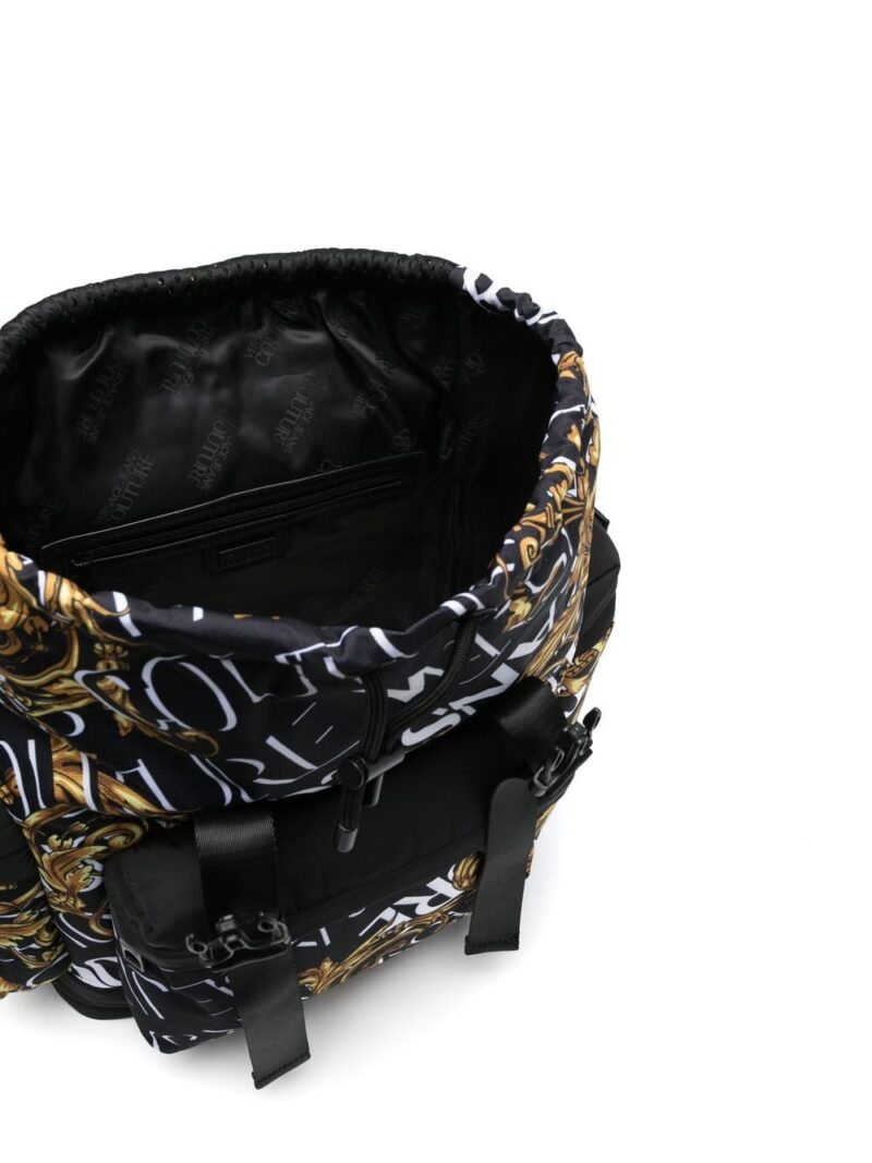 Versace logo-print toggle-fastening backpack