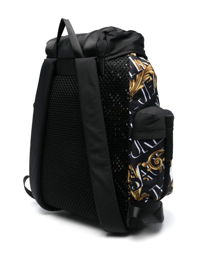 Versace logo-print toggle-fastening backpack