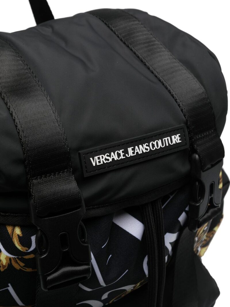 Versace logo-print toggle-fastening backpack