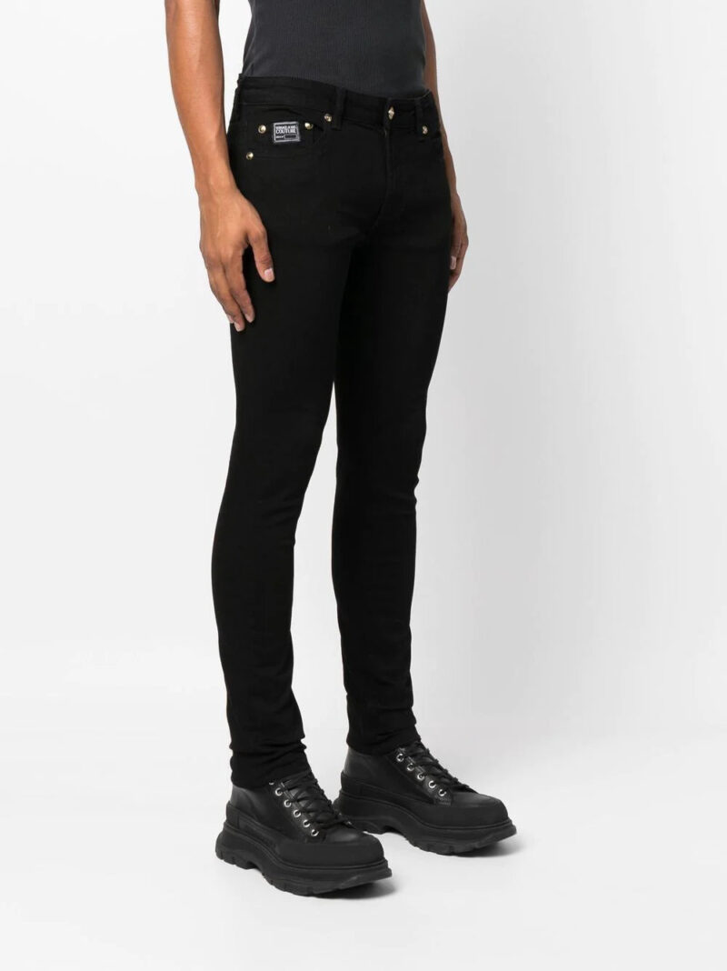 Versace logo-print skinny-cut jeans