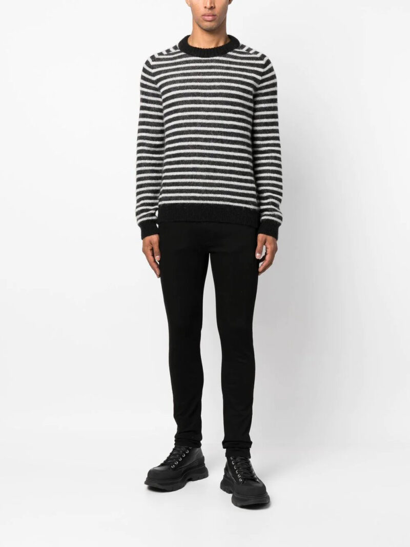 Versace logo-print skinny-cut jeans