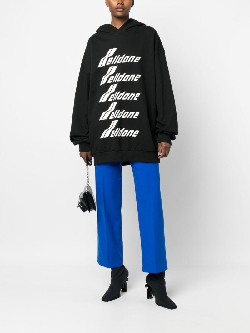 We11done  logo-print cotton hoodie
