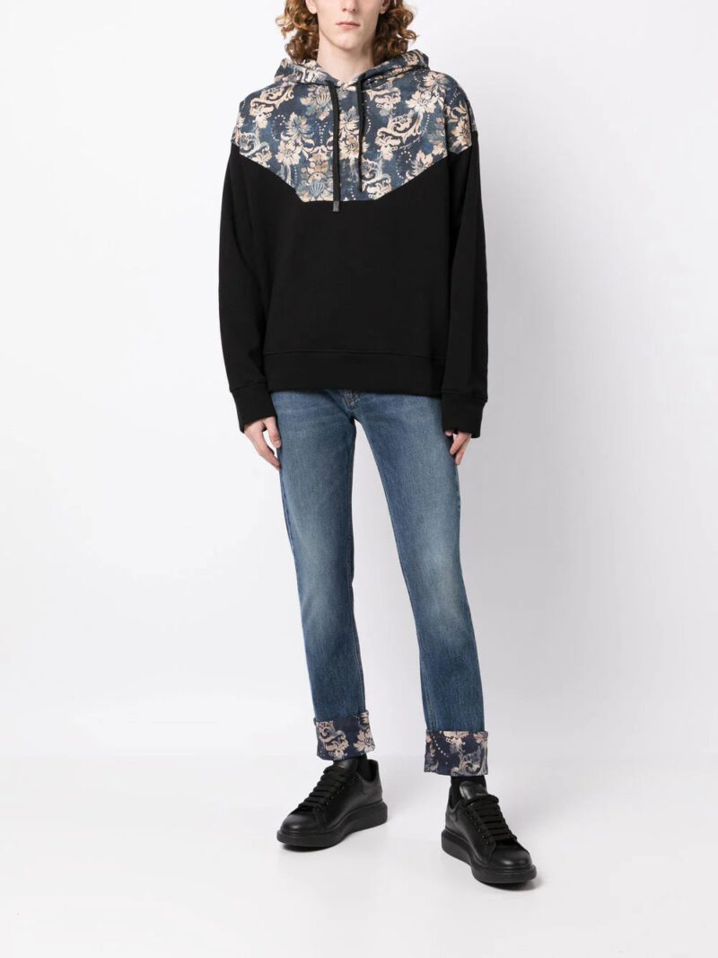 Versace Jeans Couture floral-print cropped jeans