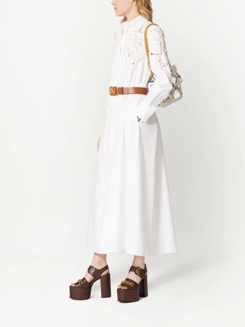 Valentino Garavani drawstring-waist dress