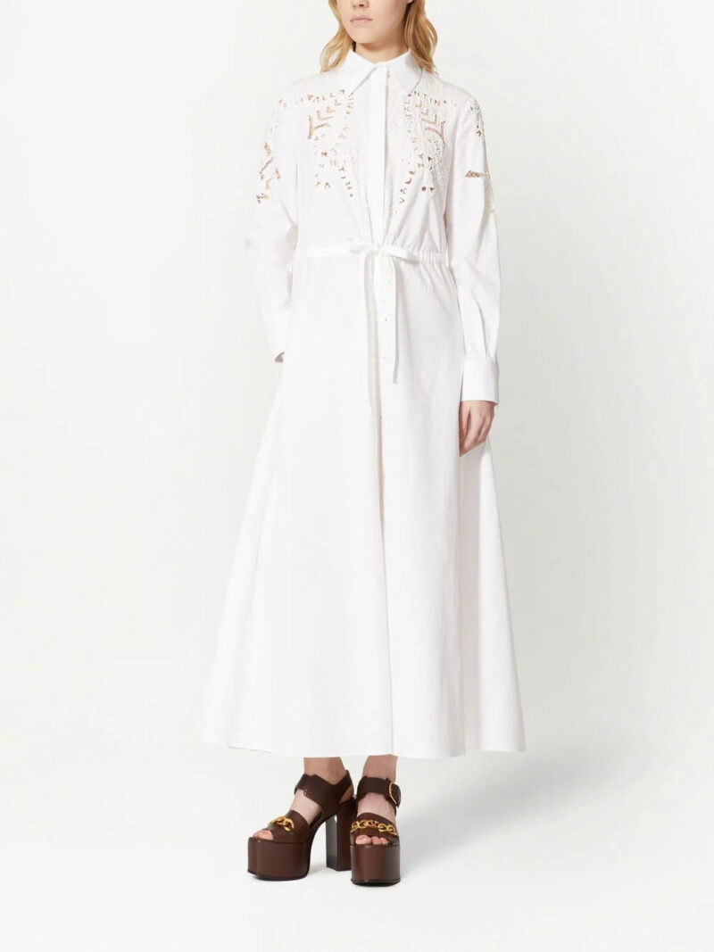 Valentino Garavani drawstring-waist dress