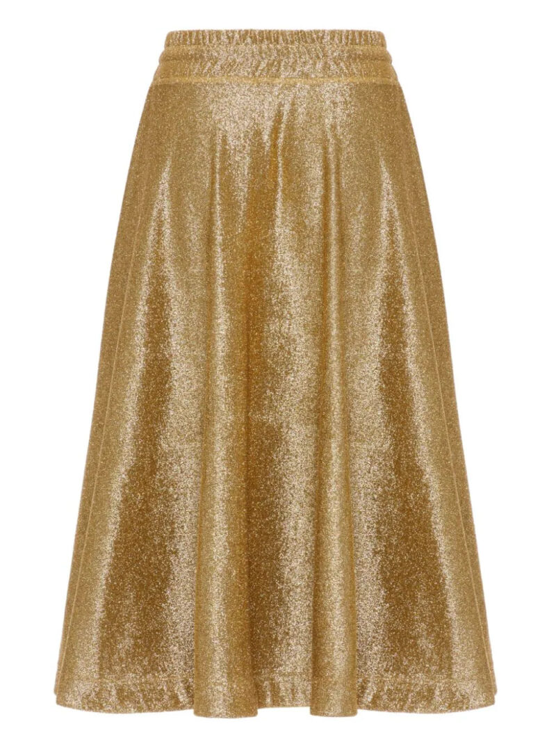 Valentino Garavani  metallic drawstring skirt
