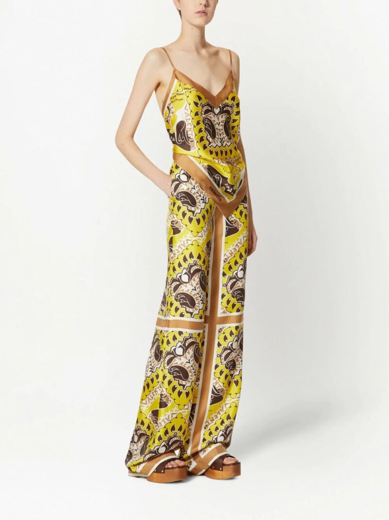 Valentino Garavani paisley-print silk top