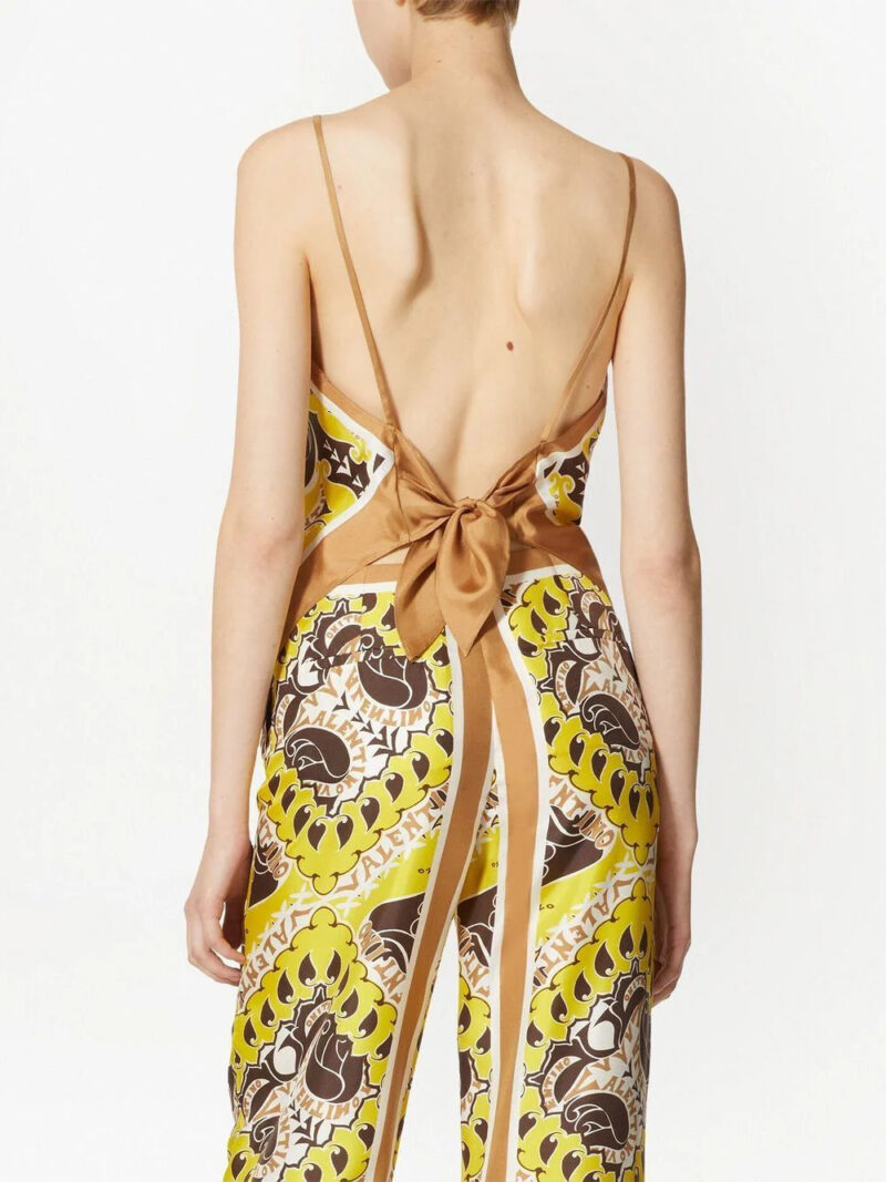 Valentino Garavani paisley-print silk top
