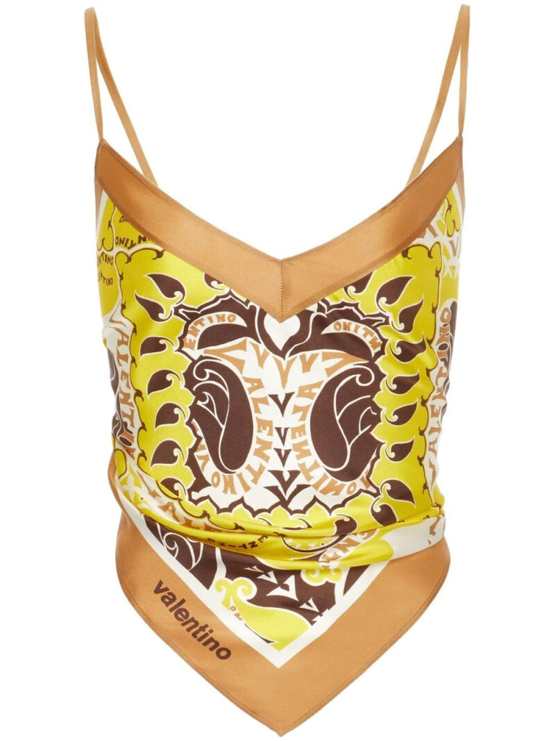Valentino Garavani  paisley-print silk top