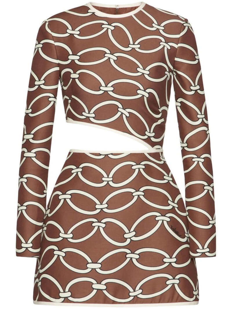 Valentino Garavani long-sleeve cut-out dress