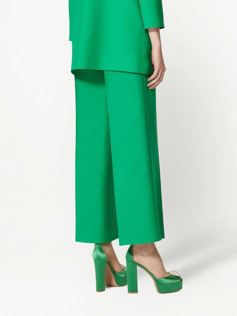 Valentino Garavani wide-leg wool-silk trousers