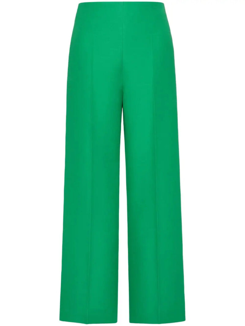 Valentino Garavani  wide-leg wool-silk trousers