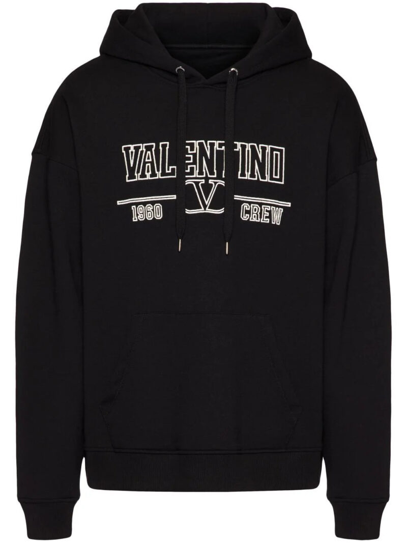 Valentino Garavani  logo-print cotton hoodie