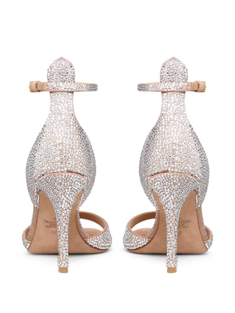 Valentino Garavani  Tan-Go 100mm crystal-embellished sandals