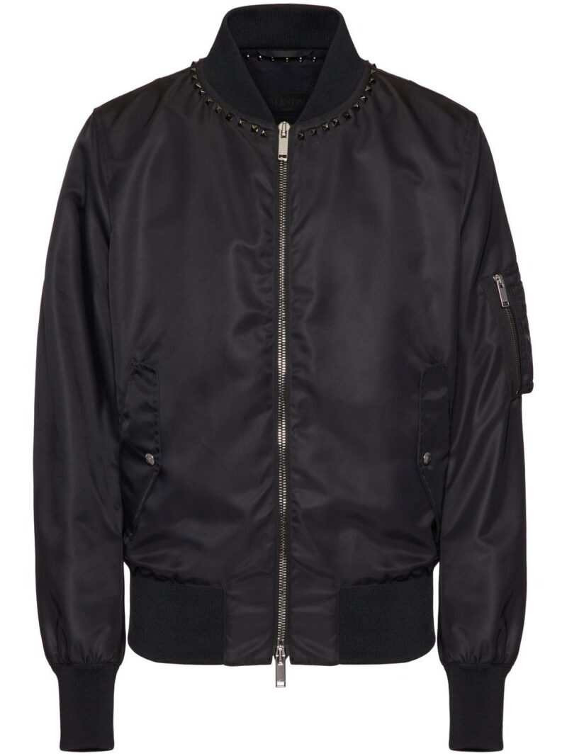 Valentino Garavani Rockstud bomber jacket