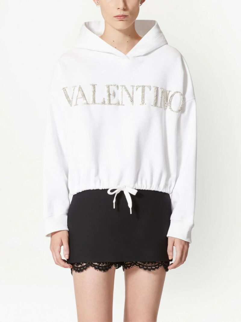 Valentino Garavani  crystal-logo hoodie