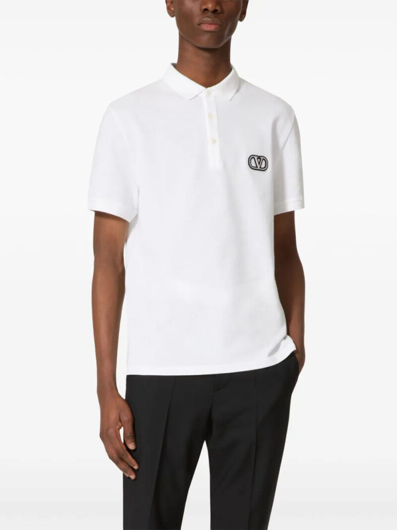 Valentino Garavani  VLogo Signature piqué polo shirt