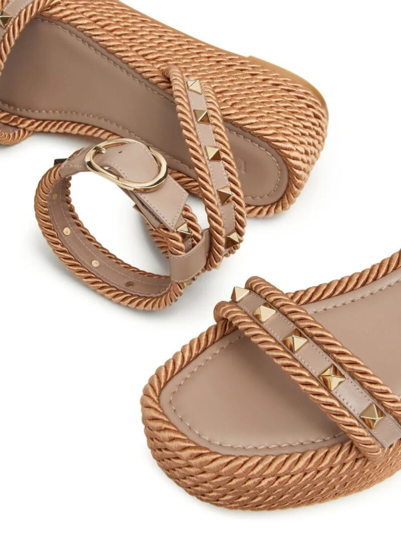 Valentino Garavani  Rockstud wedge sandals