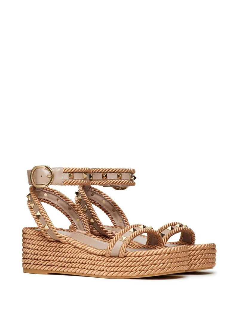 Valentino Garavani  Rockstud wedge sandals