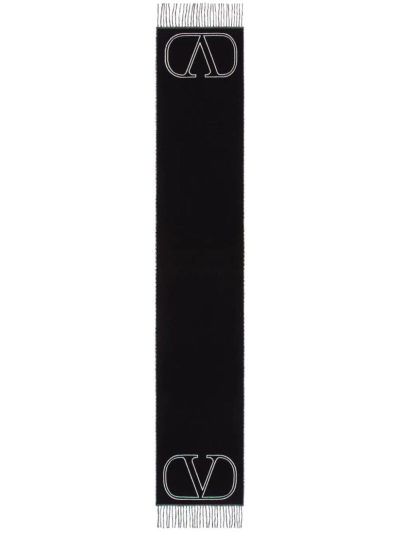 Valentino Garavani  VLogo Signature jacquard-knit scarf