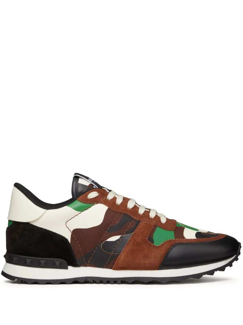 Valentino Garavani  Rockrunner camouflage-print sneakers