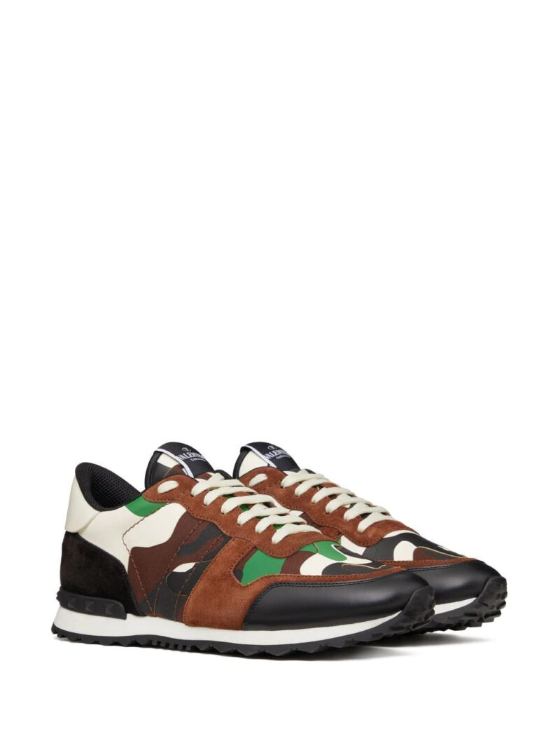 Valentino Garavani  Rockrunner camouflage-print sneakers