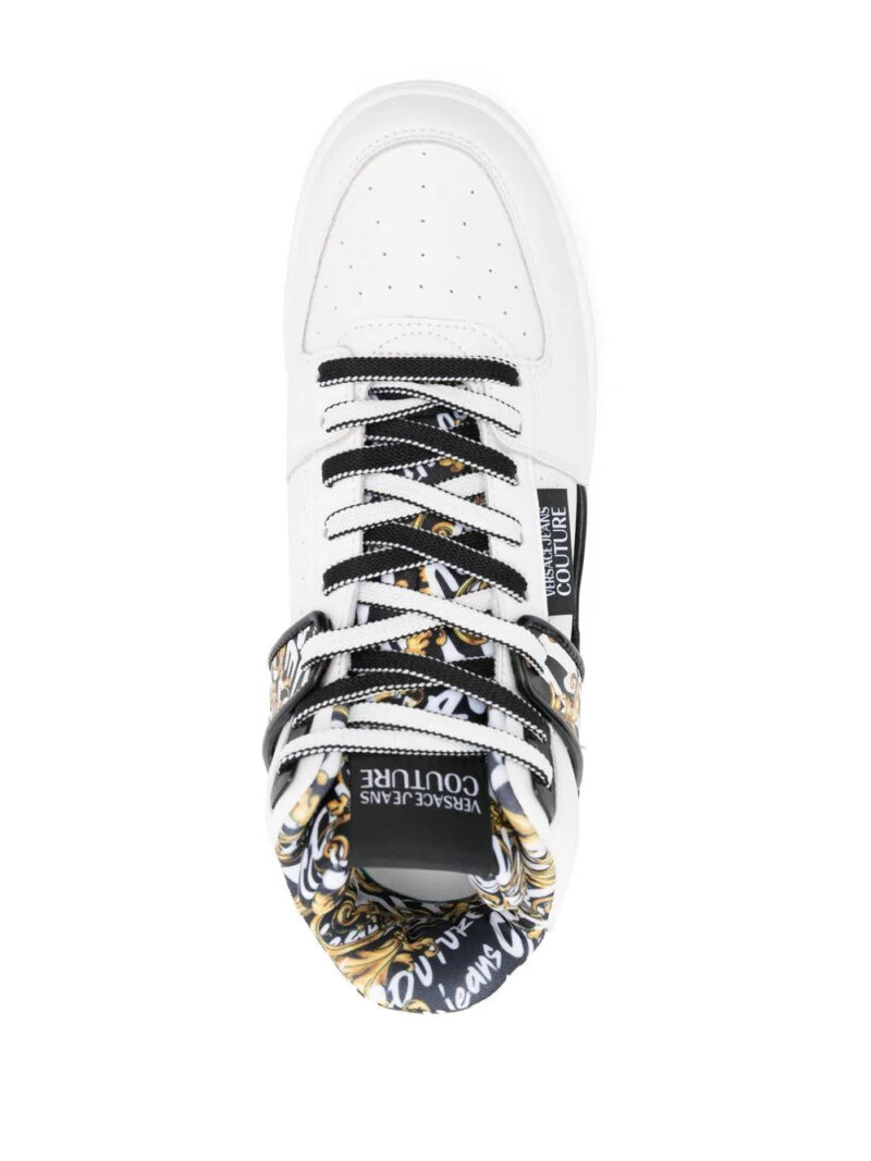 Versace baroque-print hi-top sneakers