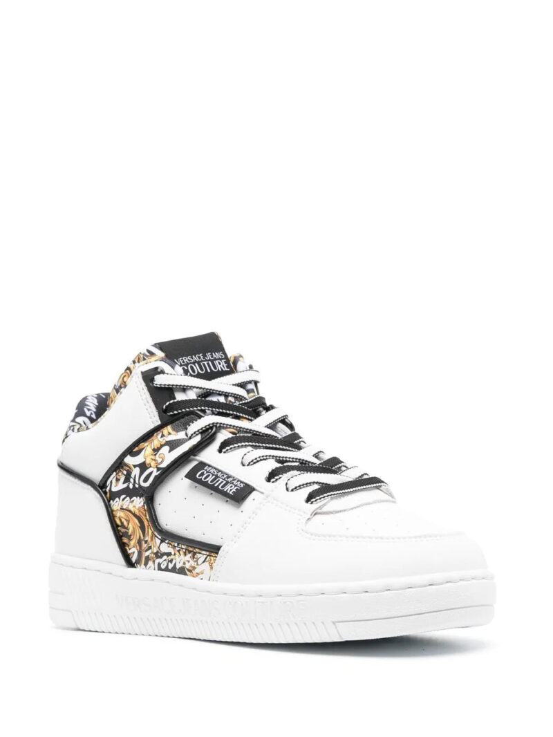 Versace baroque-print hi-top sneakers