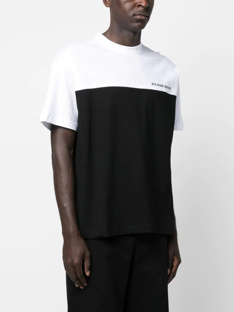 Vetements number-print two-tone T-shirt