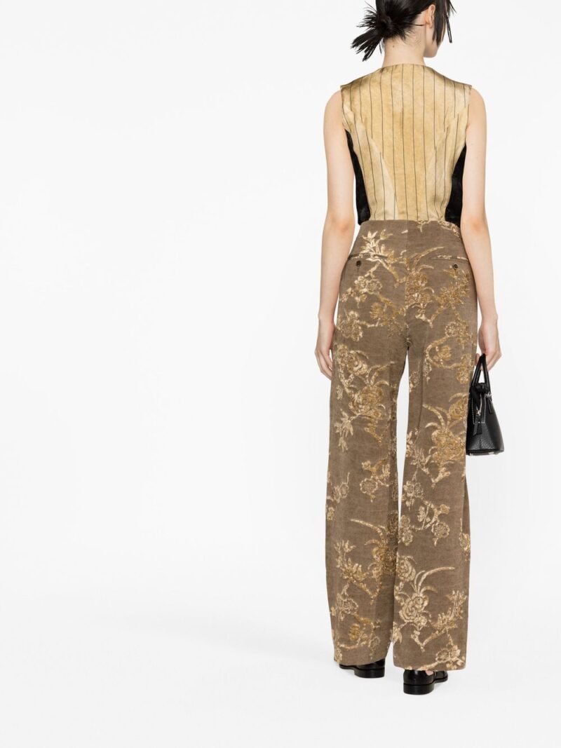 Uma Wang  patterned-jacquard straight-leg trousers