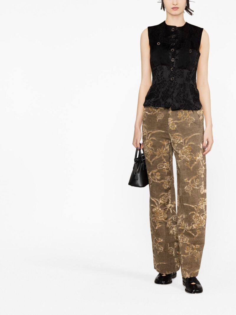 Uma Wang  patterned-jacquard straight-leg trousers