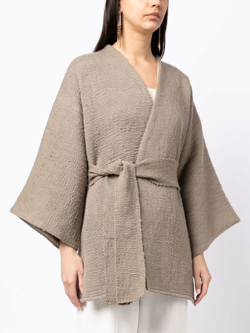 VOZ  belted wide-sleeve jacket