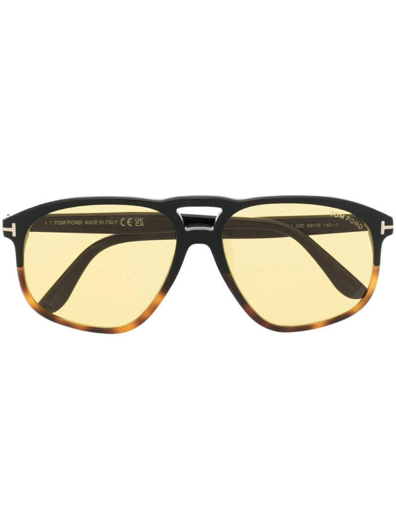 Tom Ford tinted double-bridge sunglasses  Made in Italy