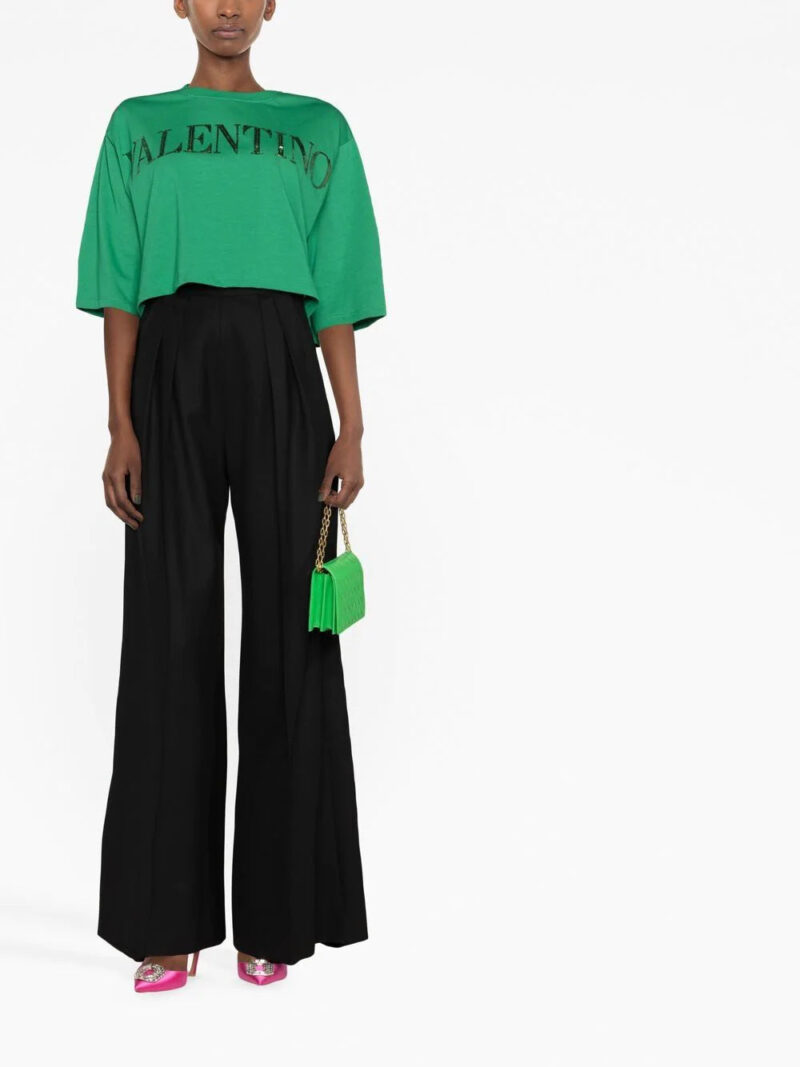 Valentino Garavani sequin-embellished cropped T-shirt
