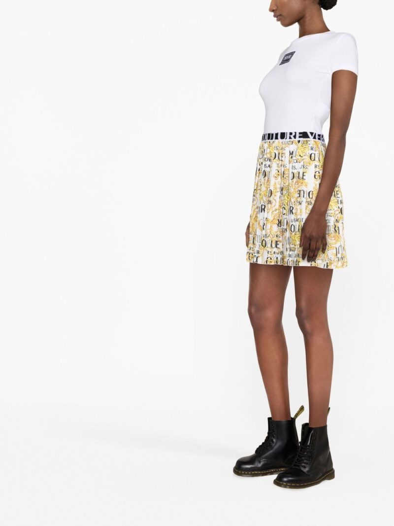 Versace Jeans Couture  baroque-print pleated skirt