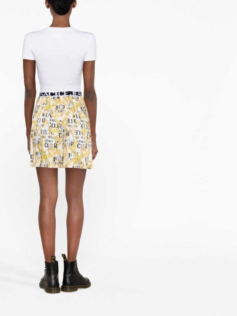 Versace Jeans Couture  baroque-print pleated skirt